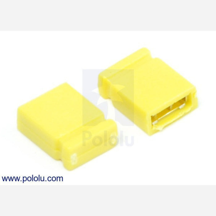 0.100" (2.54 mm) Shorting Block: Yellow, Top Closed