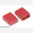 0.100" (2.54 mm) Shorting Block: Red, Top Closed