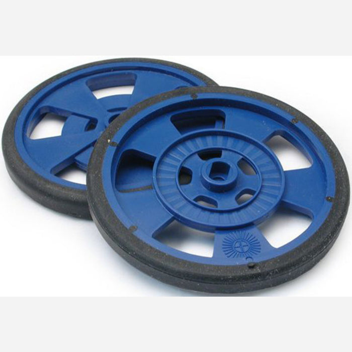 Solarbotics GMPW-LB BLUE Wheel with Encoder Stripes, Silicone Tire