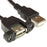 Panel Mount Extension Cables (50cm) - USB micro-B to micro-B
