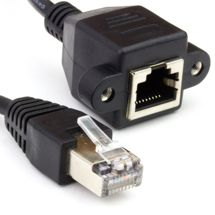 Panel Mount Extension Cables (50cm) - USB A to A