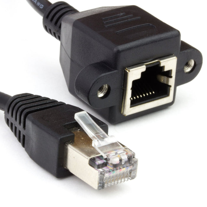 Panel Mount Extension Cables (50cm) - Ethernet