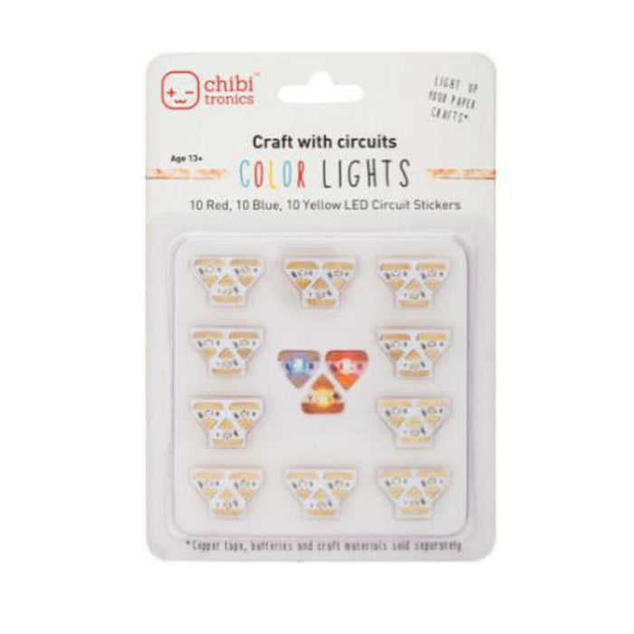 Circuit Stickers LED MegaPack (30 stickers) - White