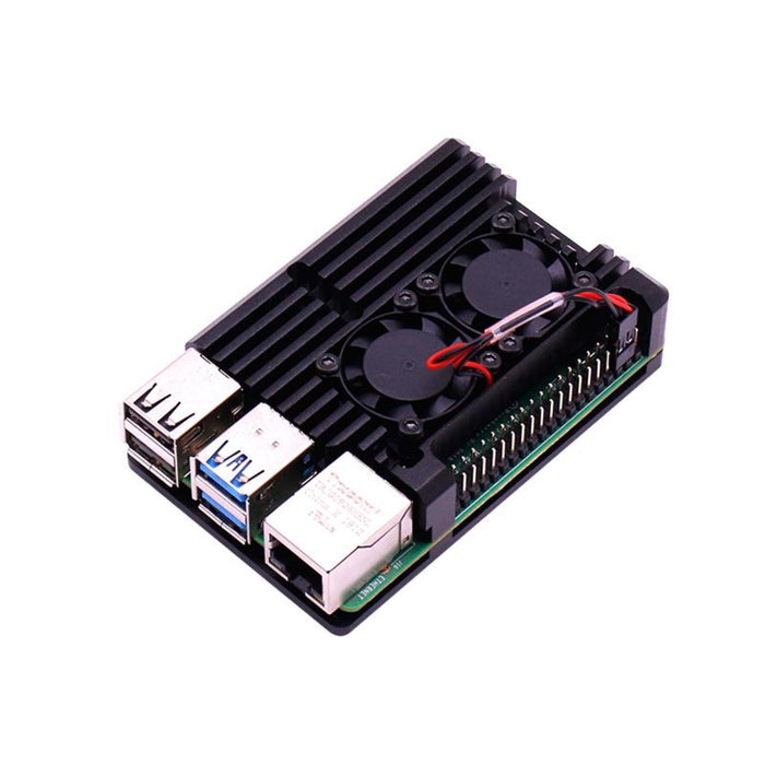 Raspberry Pi 4B double fan armor case