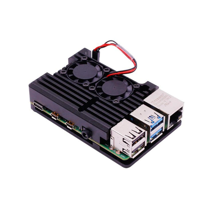 Raspberry Pi 4B double fan armor case
