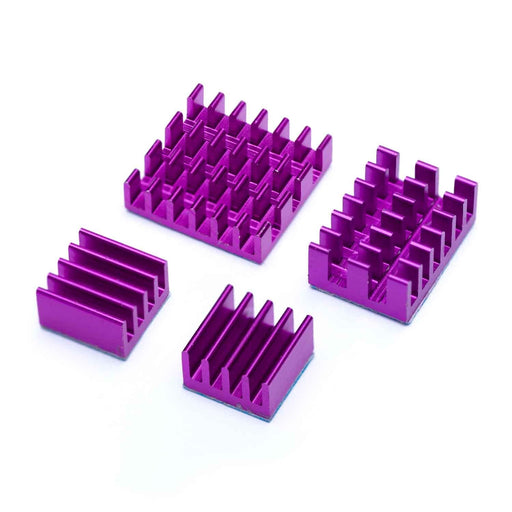 Heatsink Kit for Raspberry Pi 4B Purple