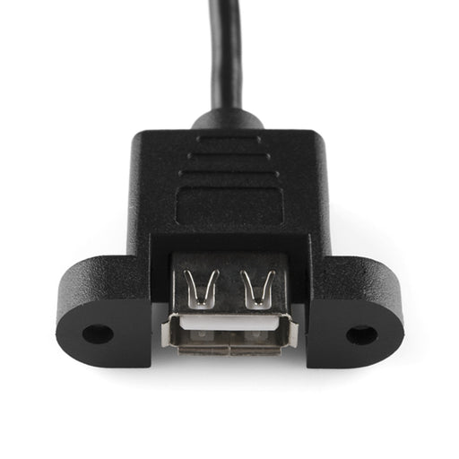 Panel Mount USB to 4-pin Female Header Cable - 6'