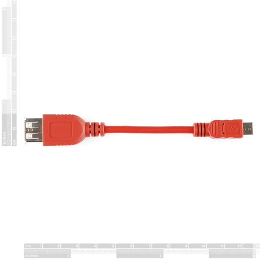 USB OTG Cable - Female A to Micro A - 4"