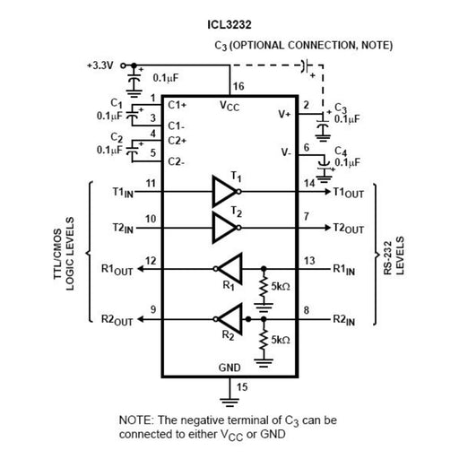 RS232 Converter SMD - MAX3232