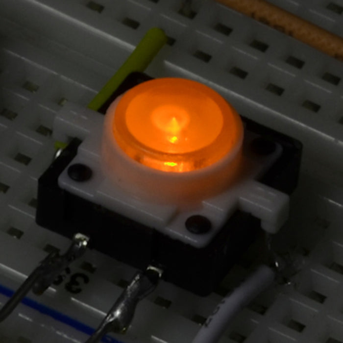 LED Tactile Button - Orange