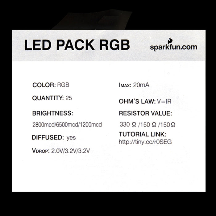 LED - RGB Diffused Common Anode (25 pack)