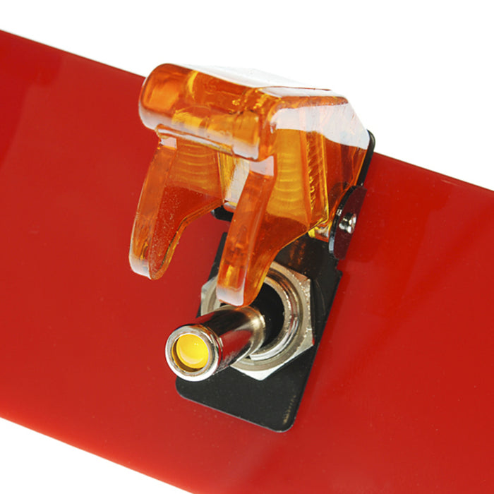 Toggle Switch and Cover - Illuminated (Red)