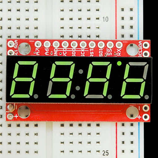 SparkFun 7-Segment Serial Display - Kelly Green