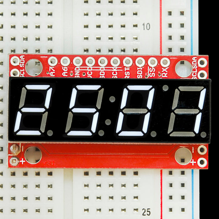 SparkFun 7-Segment Serial Display - White