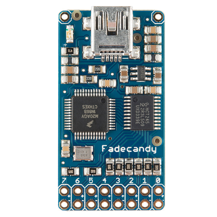 FadeCandy NeoPixel Driver - USB-Controlled Dithering