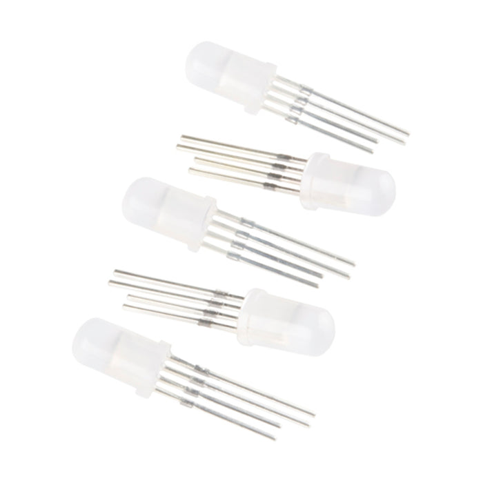 LED - RGB Addressable, PTH, 5mm Diffused (5 Pack)