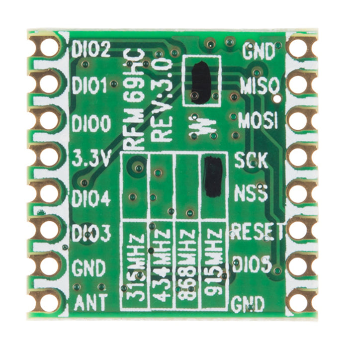 RFM69HCW Wireless Transceiver - 915MHz