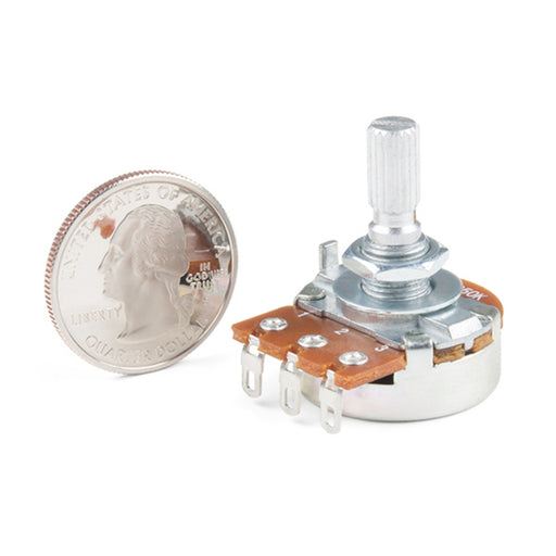 Rotary Potentiometer - 250k Ohm, Logarithmic (Panel Mount)