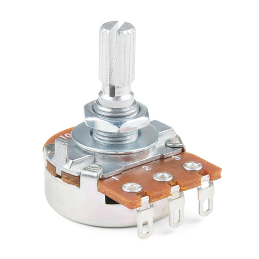 Rotary Potentiometer - 250k Ohm, Logarithmic (Panel Mount)