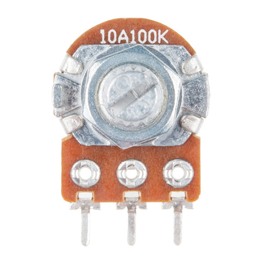 Rotary Potentiometer - 100k Ohm, Logarithmic (Panel Mount)