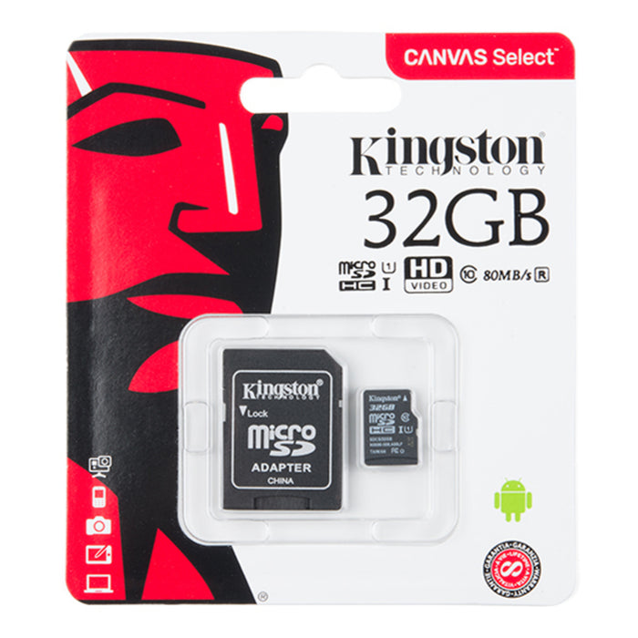 microSD Card with Adapter - 32GB (Class 10)