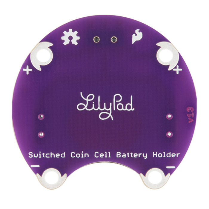 LilyPad Coin Cell Battery Holder - Switched - 20mm