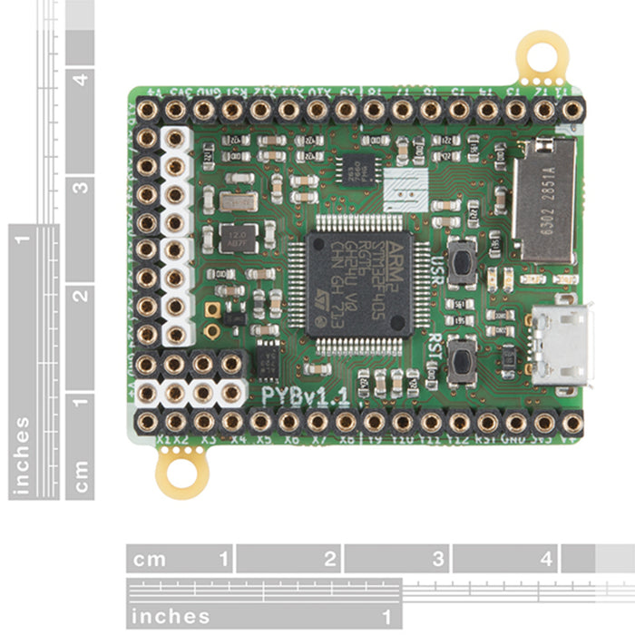 MicroPython pyboard v1.1 (with Headers)