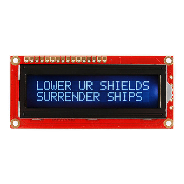 Basic 16x2 Character LCD - White on Black 3.3V