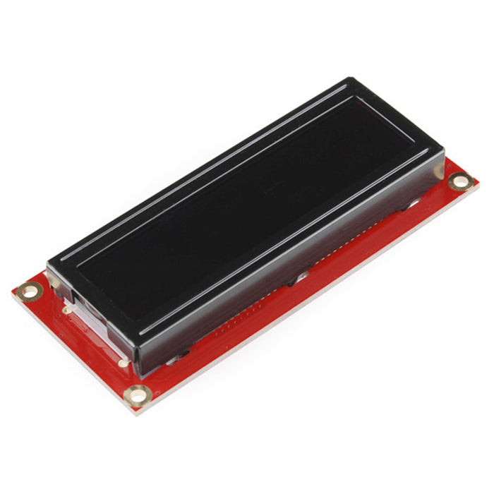 SparkFun Serial Enabled 16x2 LCD - Red on Black 3.3V