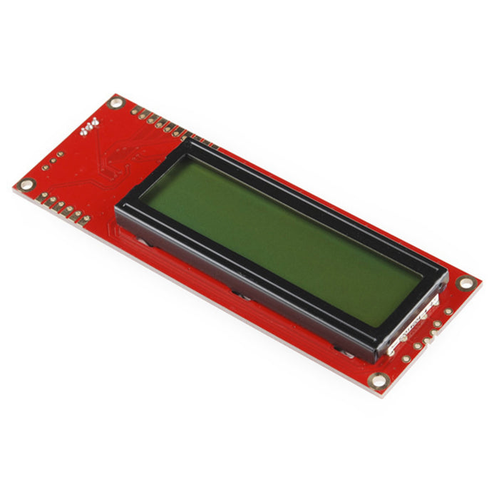 Serial Enabled 16x2 LCD - Black on Green 5V