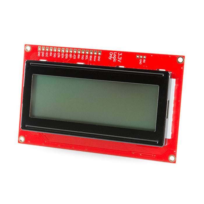 SparkFun 20x4 SerLCD - Black on RGB 3.3V