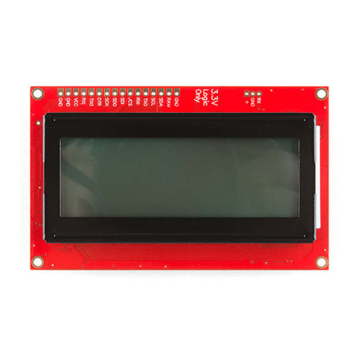 SparkFun 20x4 SerLCD - Black on RGB 3.3V