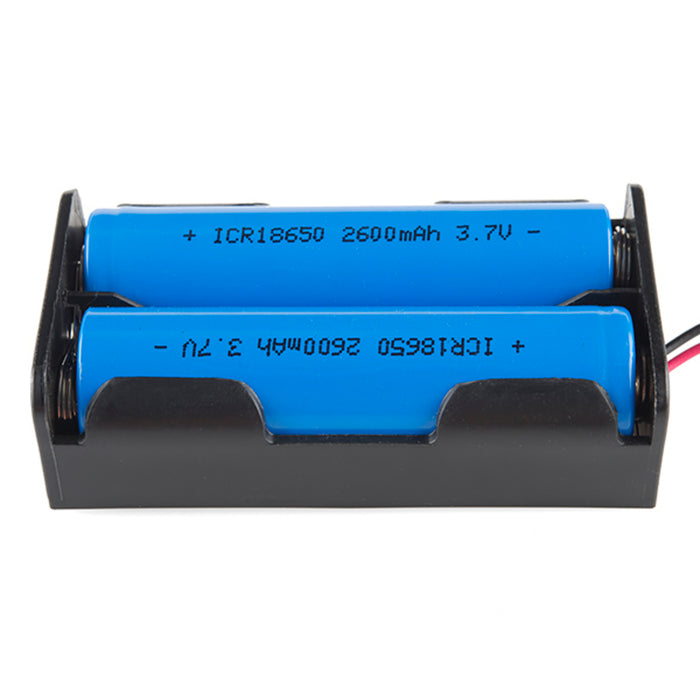 Battery Holder - 2x18650 (wire leads)