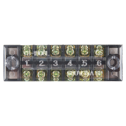 Terminal Block - 6 Position (15A, 600V)