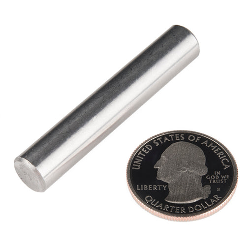 Shaft - Solid (Stainless; 3/8"D x 2"L)