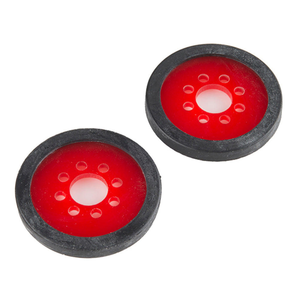 Precision Disc Wheel - 2" (Red, 2 Pack)