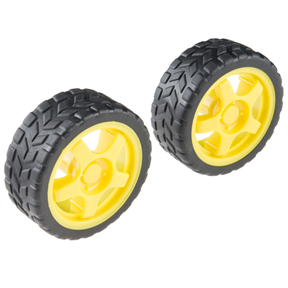 Wheel - 65mm (Rubber Tire, Pair)