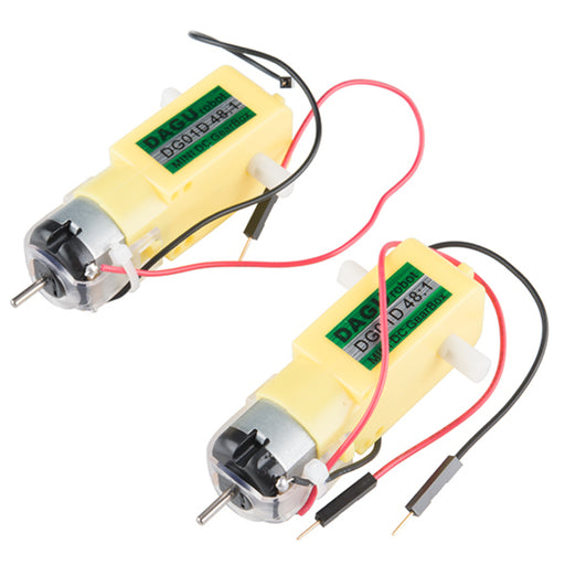 Hobby Gearmotor - 200 RPM (Pair)