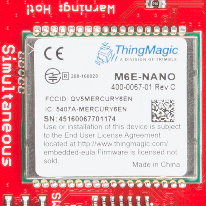 SparkFun Simultaneous RFID Reader - M6E Nano