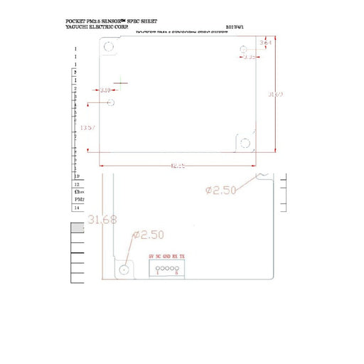 Particle Sensor 2.5PM and 10PM - SDS021