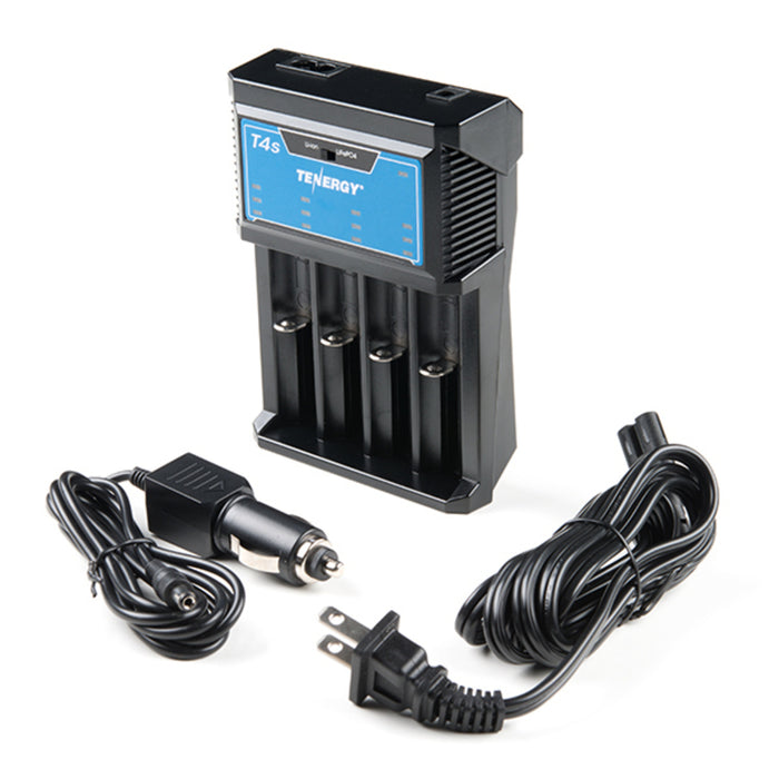 Tenergy T4s Intelligent Universal Charger - 4-Bay