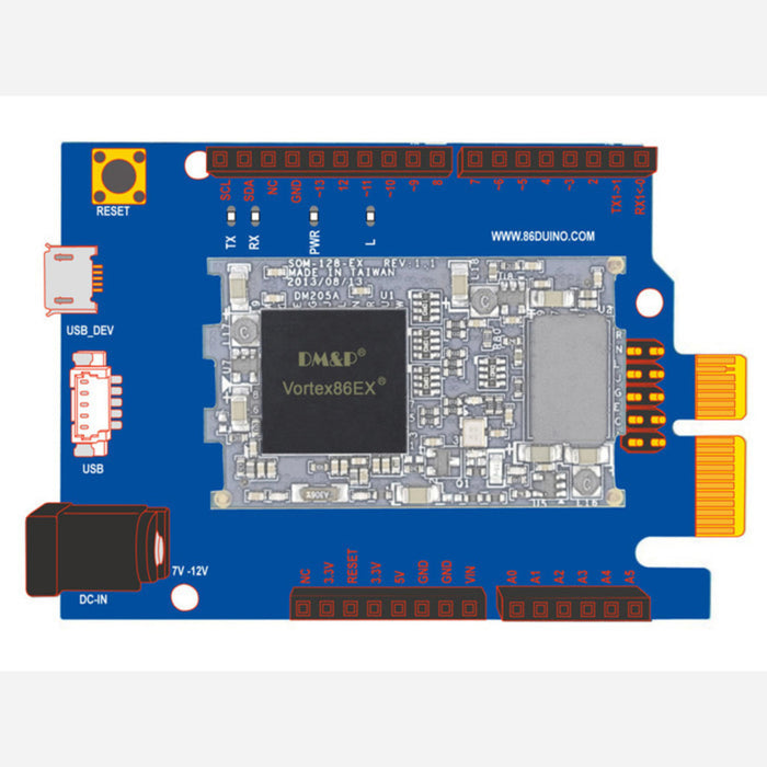 86Duino Zero - an embedded platform based on Vortex86EX SoC