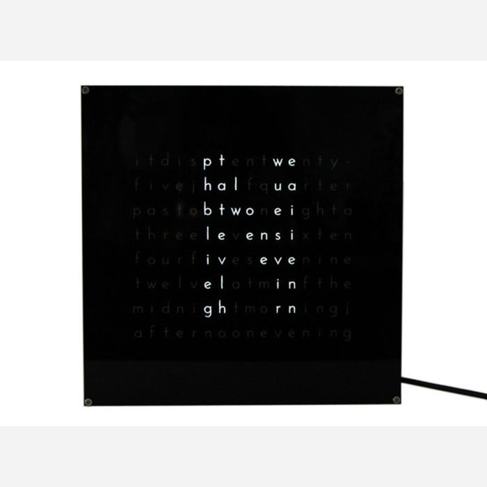 Clock THREEjr (with black faceplate)