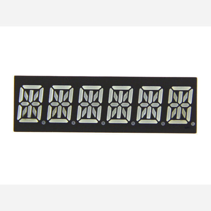 Six Alphanumeric 14 Segment LED - Red