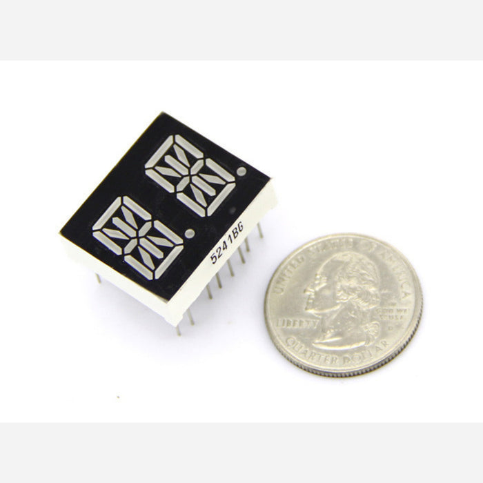 Dual Alphanumeric 14 Segment LED - Amber 0.54 inch Common Cathode