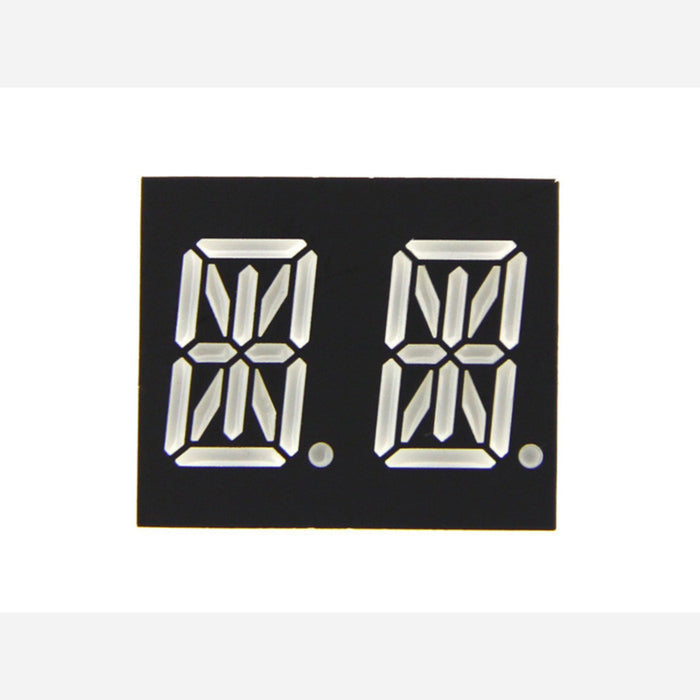 Dual Alphanumeric 14 Segment LED - Amber 0.54 inch Common Cathode
