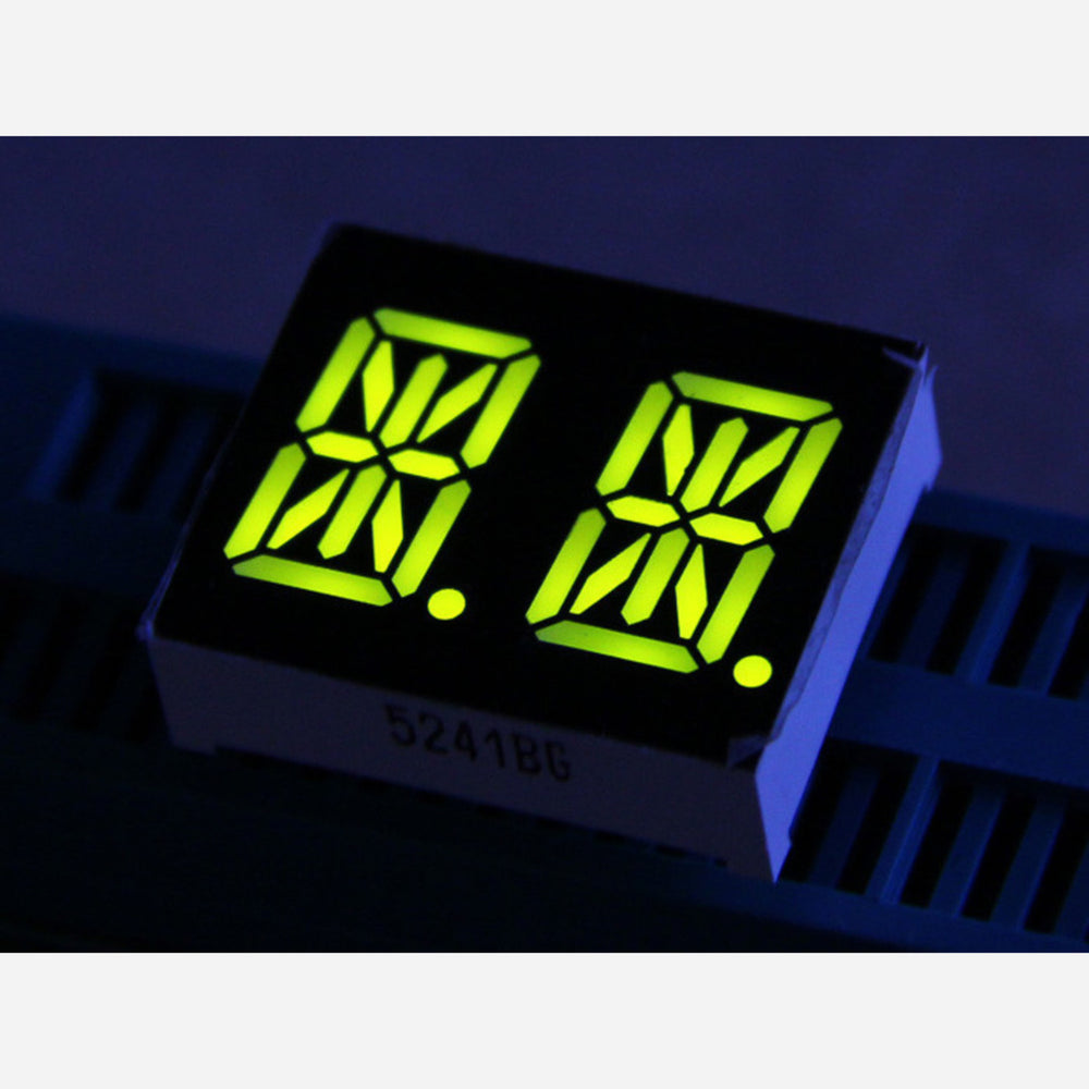 Dual Alphanumeric 14 Segment LED - Yello Green 0.54 inch