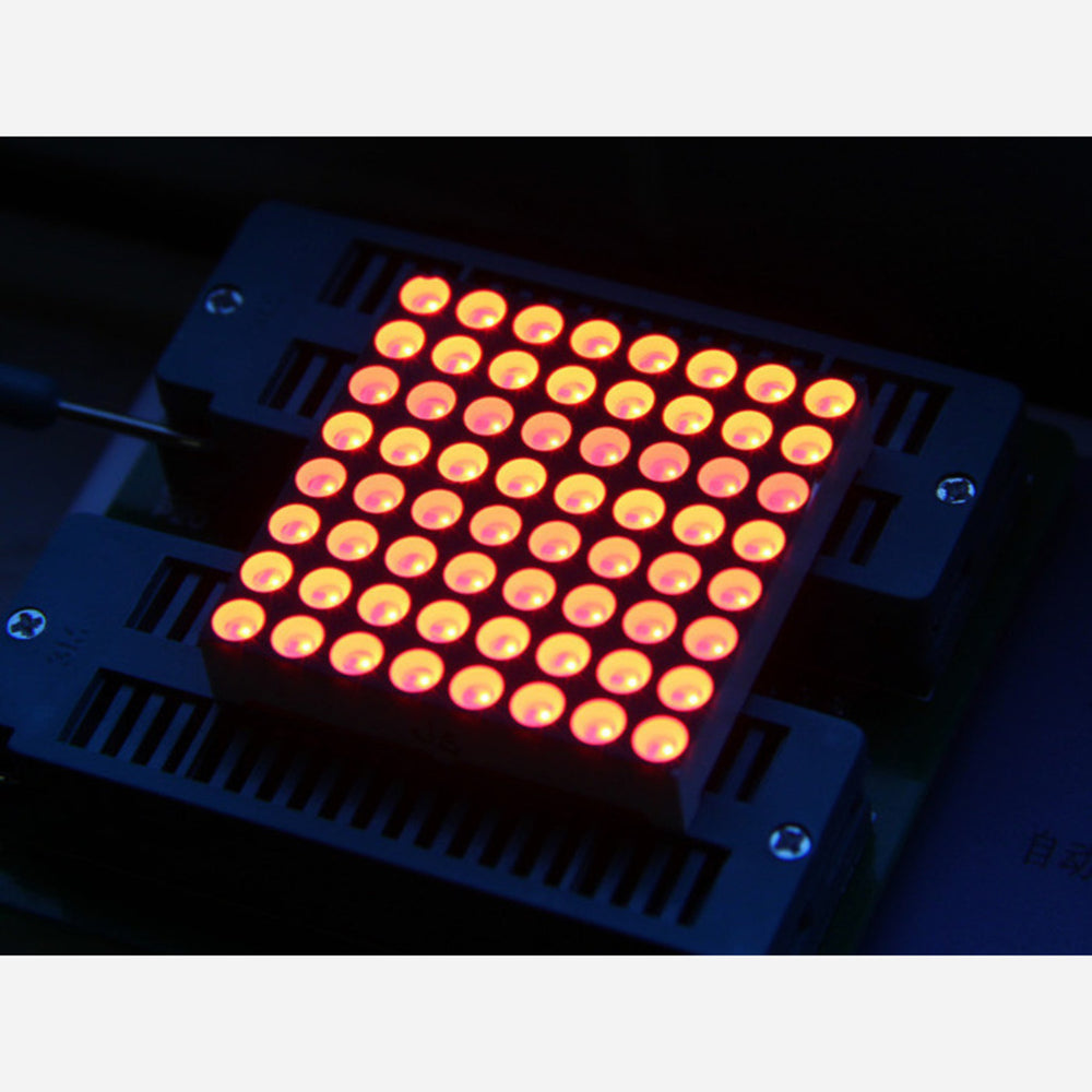 38mm 8x8 square matrix LED - Red Common Anode