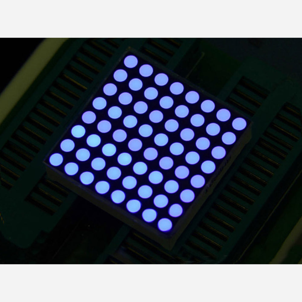 32mm 8x8 Square Matrix LED Blue - Common Anode