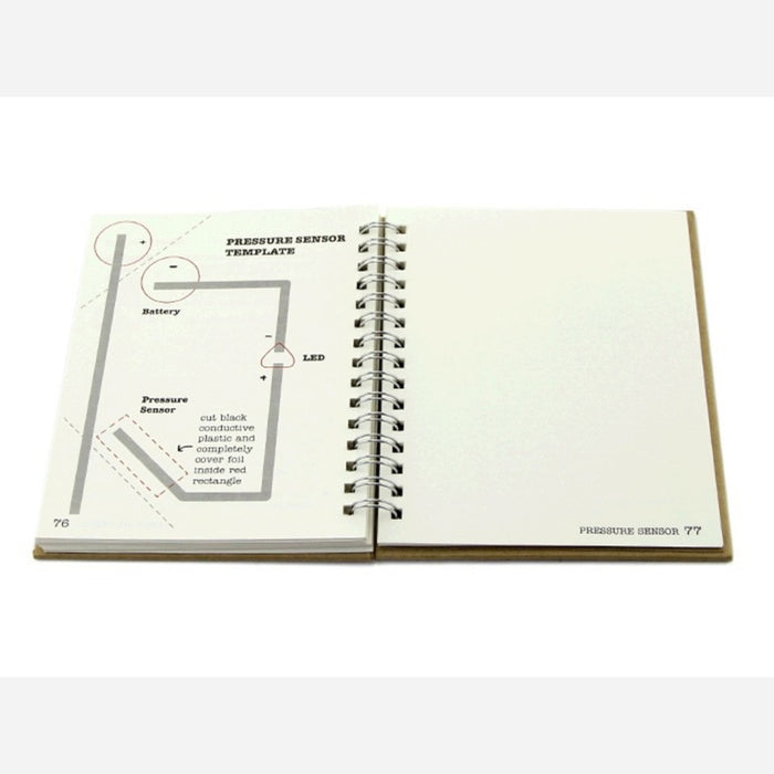 Circuit Sticker Starter Kit with English Sketchbook - Peel-and-stick Electronics for Crafting Circuits